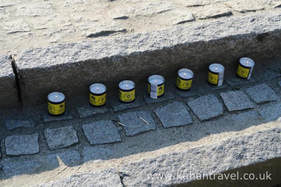 Auschwitz, Birkenau, Tours, Memorial Candles (06 Aug 2015) [Misc.]