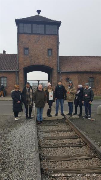 Auschwitz, Tours, Birkenau, Birkenau Entrance, Train Tracks, November 2016 (16 Nov 2016) [Groups]