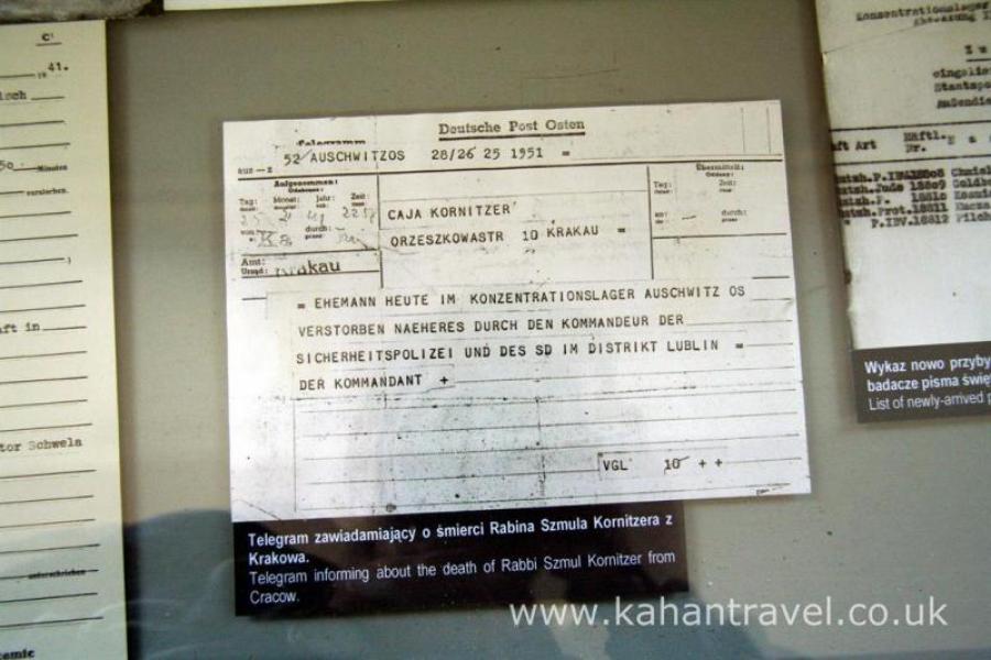 Auschwitz Museum, Concentration Camps, Tours, Telegram () [Auschwitz]