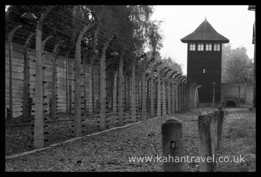 Auschwitz Museum, Concentration Camps, Tours, Watchtower, Electric Fence, 002 () [Auschwitz]