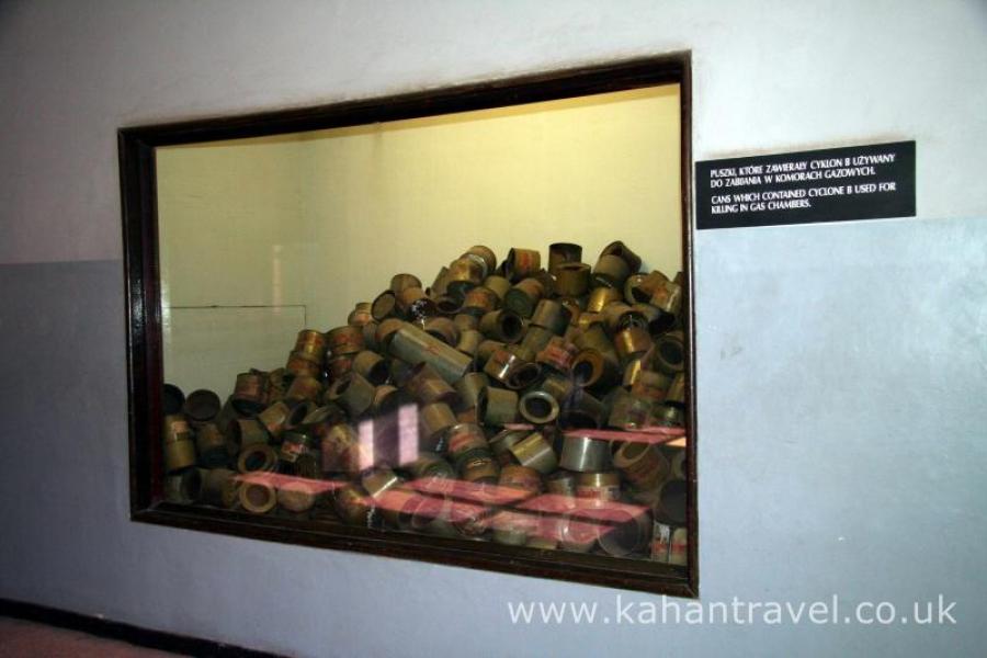 Auschwitz, Museum, Concetration Camp, Tours, Zylkon B, Gas Canisters, 002 () [Auschwitz]